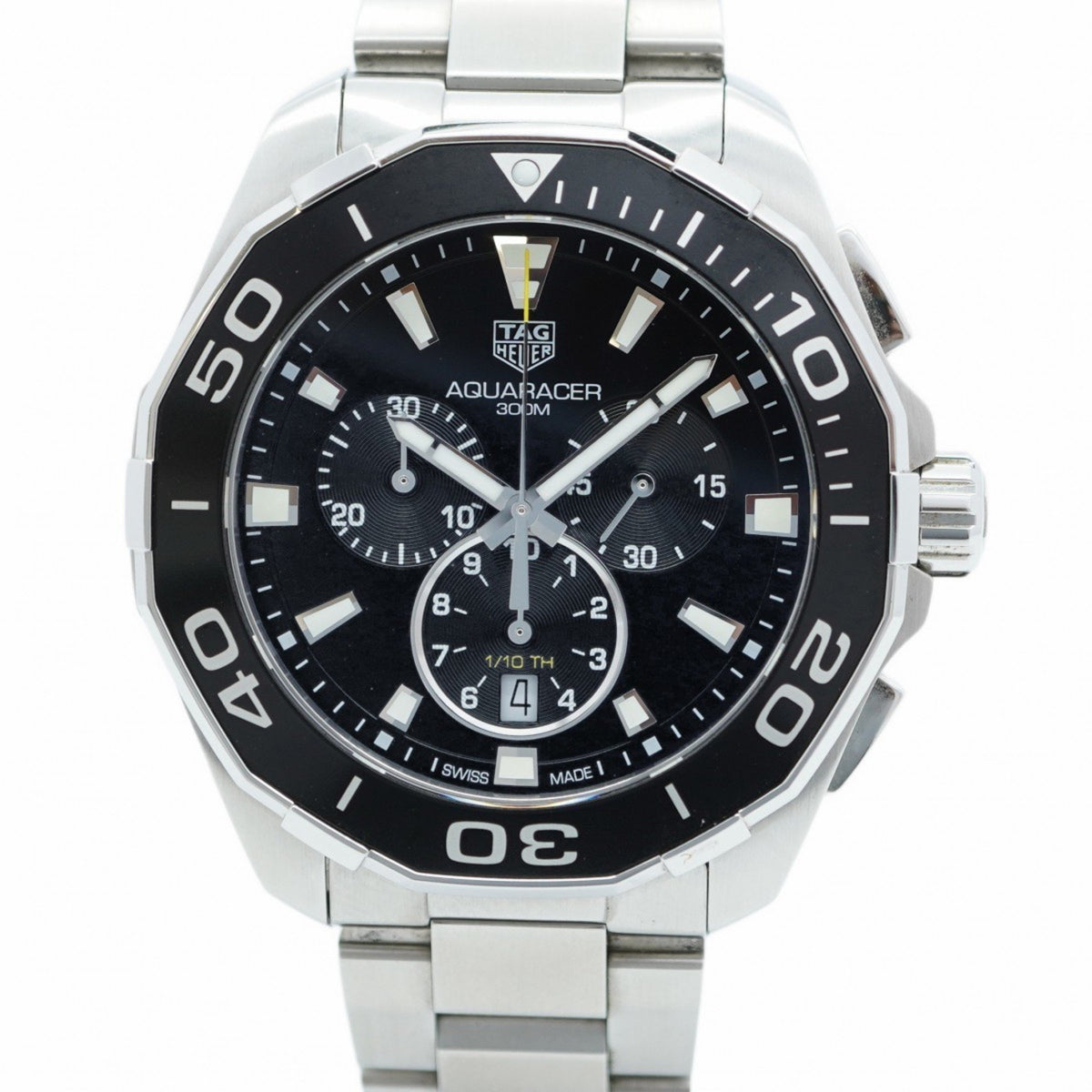 Pre-Owned TAG Heuer Aquaracer CAY111A Black Dial Men's Watch