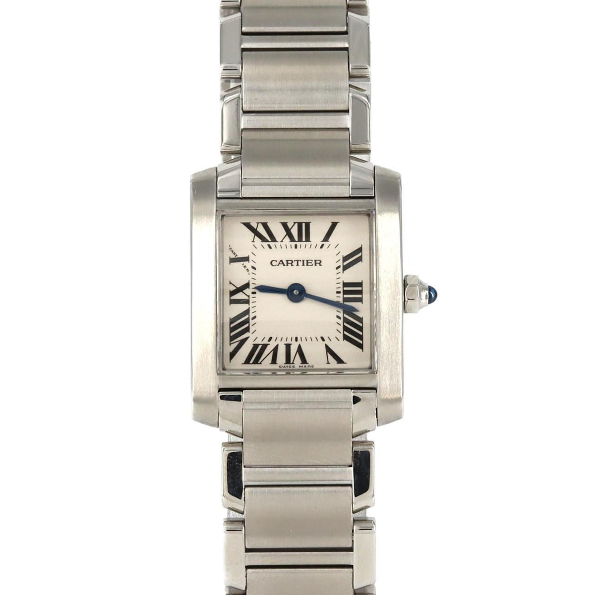 Pre-Owned Cartier Tank Francaise SM W51008Q3 SS Wristwatch Quartz