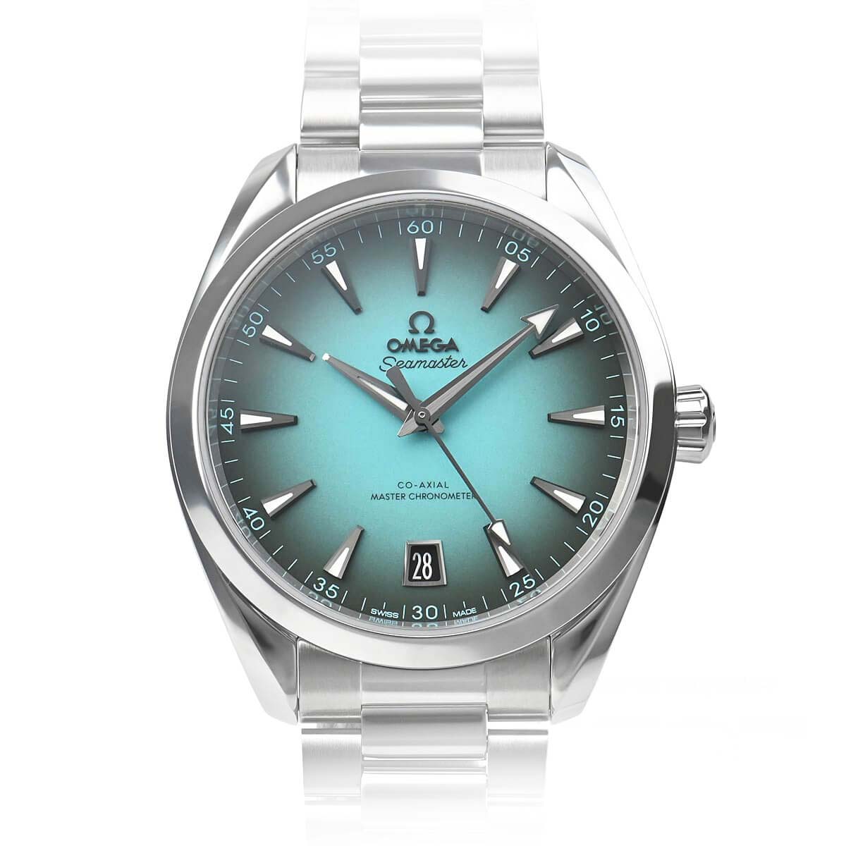 Aqua Terra 41.00 mm Turquoise Dial in Stainless Steel - 220.10.41.21.03.006
