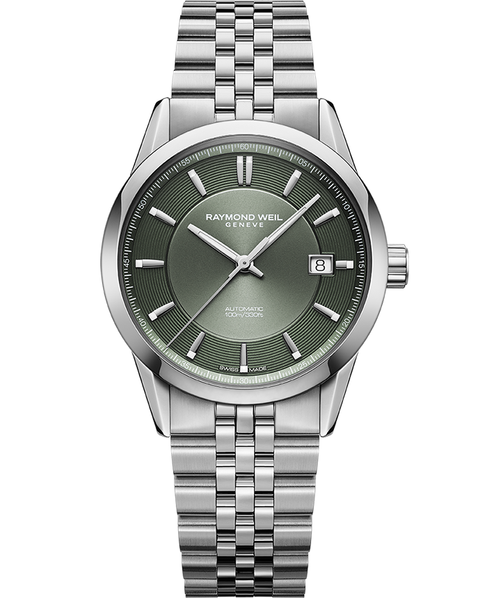 Freelancer Automatic Silver / Green 38mm Unisex watch - 2771-ST-52051