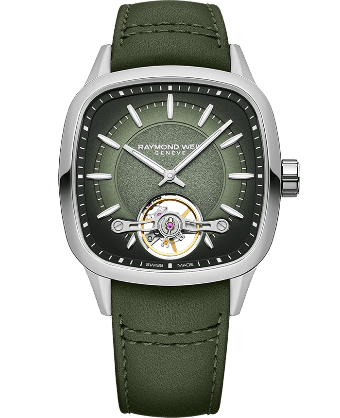 Freelancer Square Open Heart Automatic Green Men’s watch - 2790-STC-52051