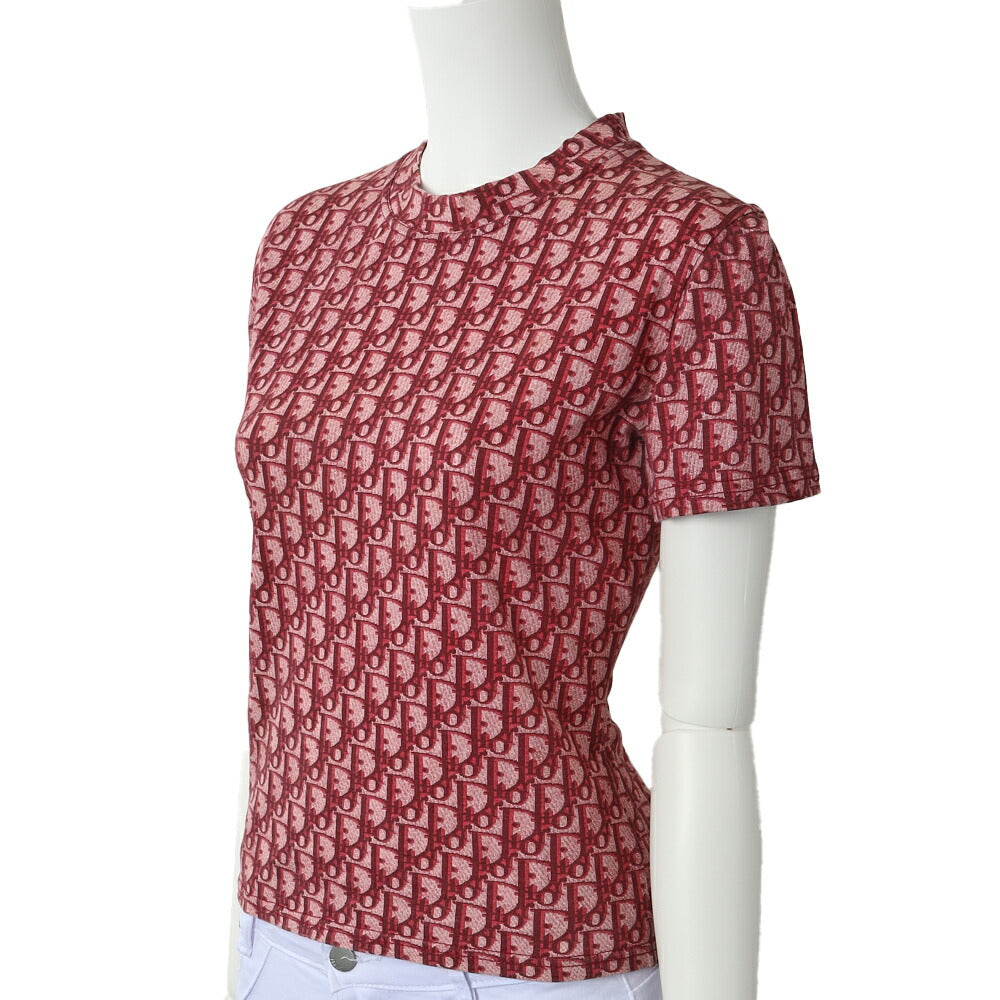 Pre-Owned T-Shirt Cut and Sewn Short Sleeve Cotton Pink Gold-Tone Hardware Pre-Owned