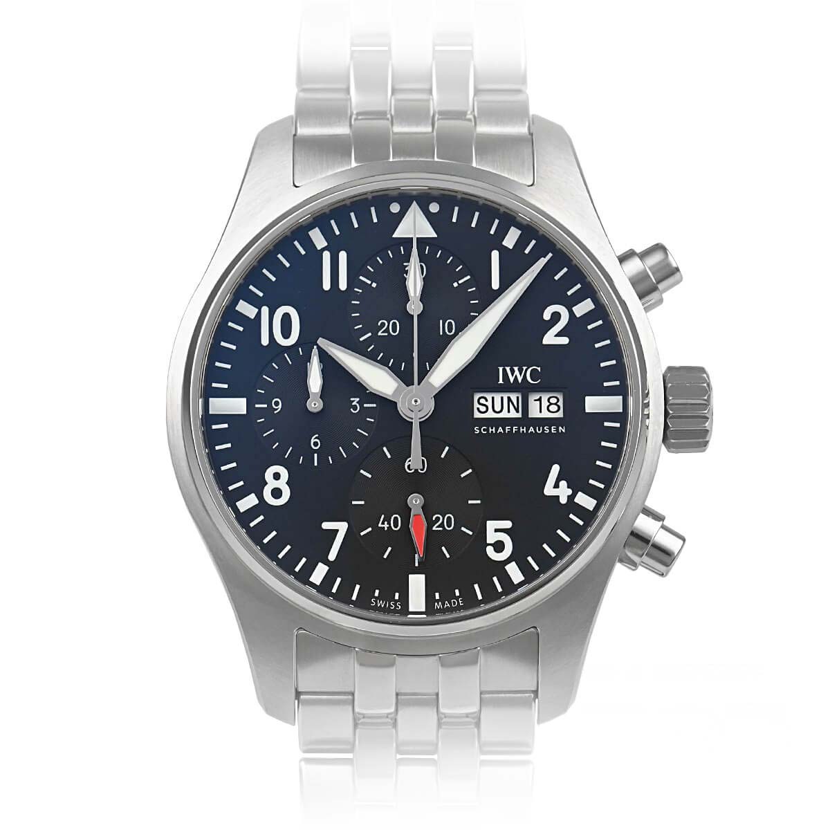 Pilot 41.00 mm Black Dial in Stainless Steel - IW388113