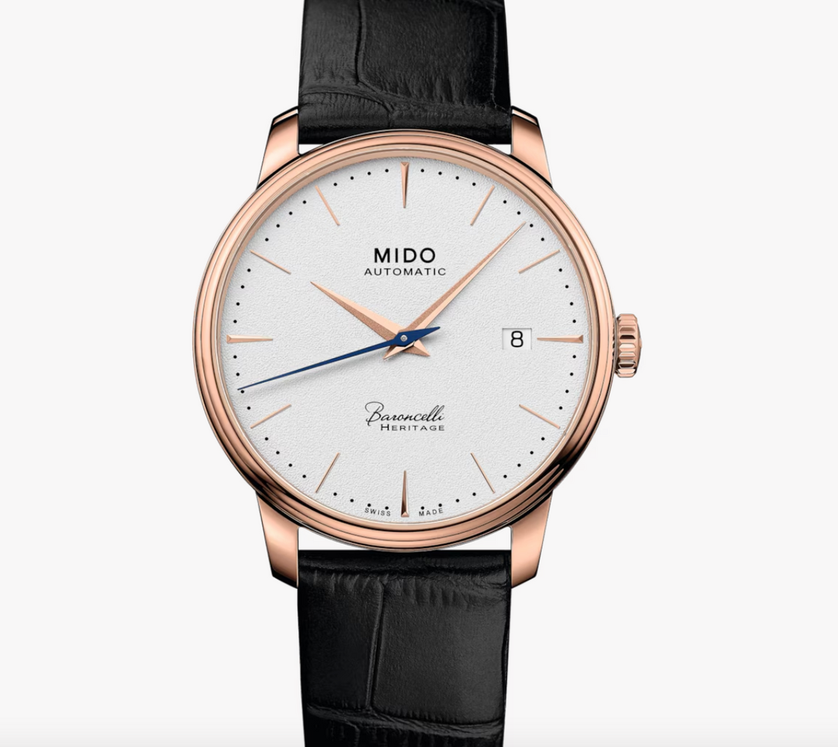 Montre Baroncelli 39,00 mm en acier inoxydable avec cadran ivoire - M027.407.36.261.00