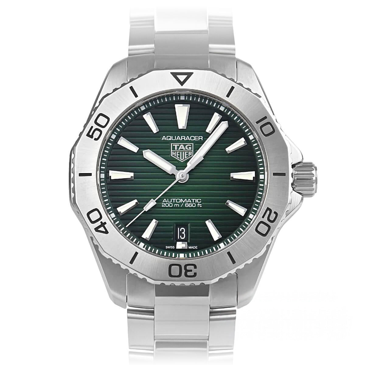 Aquaracer 40.00 mm Green Dial in Stainless Steel - WBP2115.BA0627