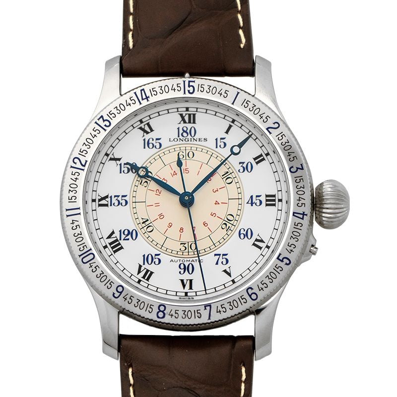 Longines Heritage 47.5mm White Dial in Stainless Steel L26784110