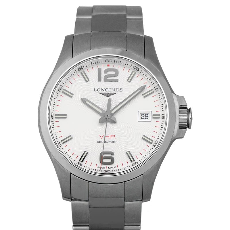 Longines Conquest 43 mm Silver Dial in Stainless Steel L37264766