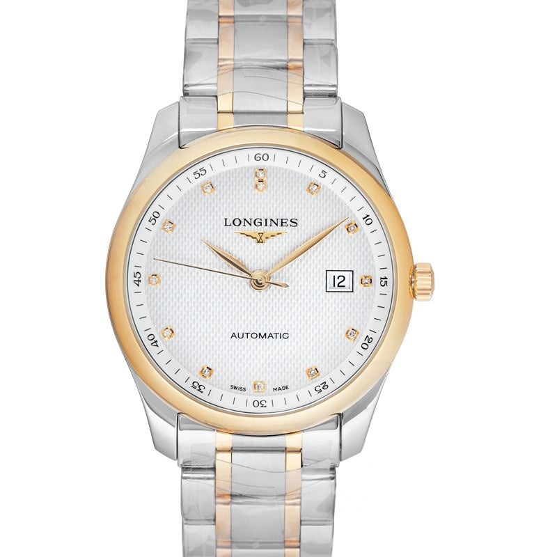 Montre Longines Master Collection 40 mm, cadran blanc, or rose L27935977