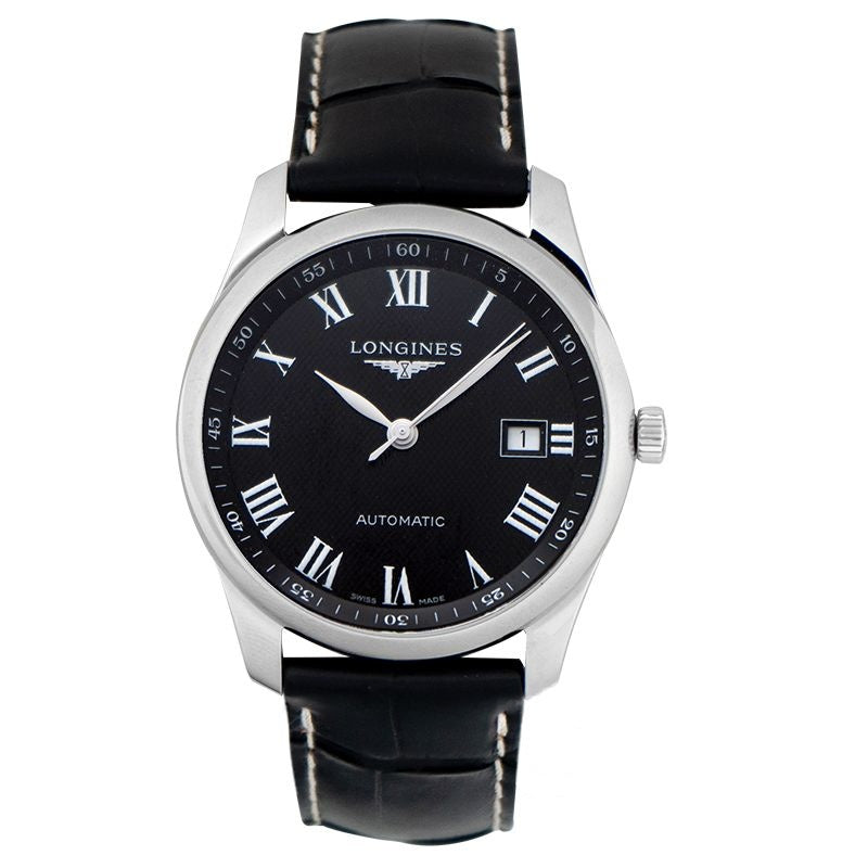 Montre Longines Master Collection 40 mm, cadran noir, acier inoxydable L27934517