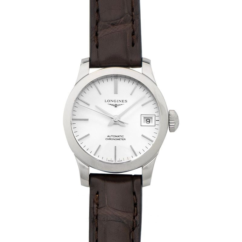 Record ? 26.00?mm Sunray silver Dial in Stainless Steel L23204722