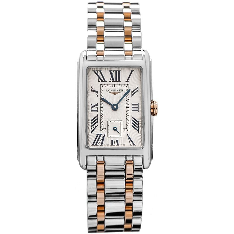 DolceVita 23.30 X 37.00?mm Silver "flinqu?" Dial in Stainless steel with 18 karat pink gold crown L55125717