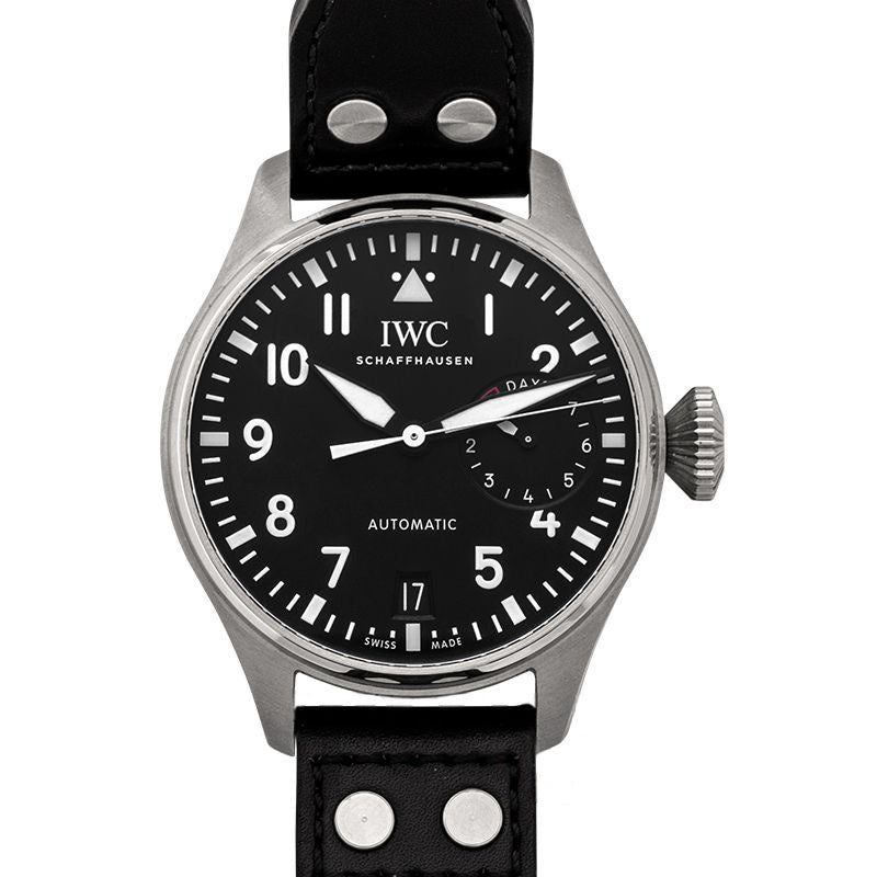 Pilot 46.2 mm Black Dial in Stainless Steel IW501001
