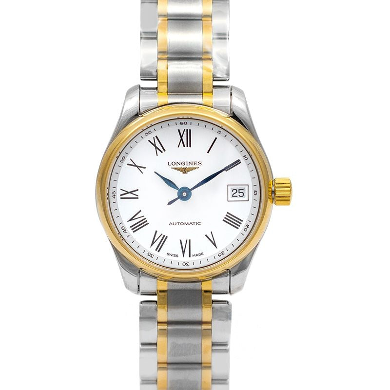 Montre Longines Master Collection 25,5 mm, cadran blanc, acier inoxydable L21285117