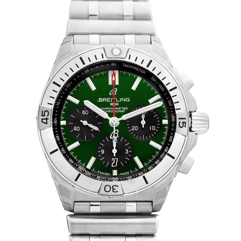 Chronomat 42 mm Green Dial in Stainless Steel AB0134101L1A1