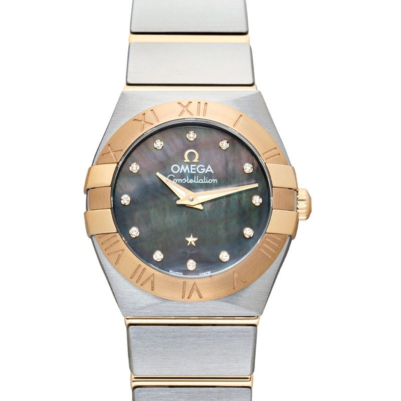 Constellation 24 mm Mother of pearl Dial in Stainless Steel, 18kt Yellow Gold 123.20.24.60.57.006