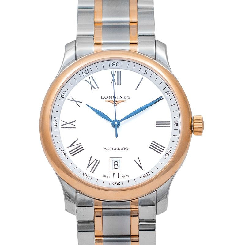The Longines Master Collection ? 38.50?mm White matt Dial in Stainless Steel, 18 karat pink gold cap 200 L26285197