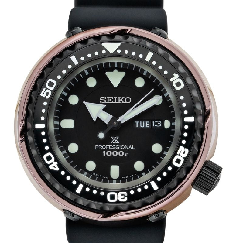Prospex 49.4 mm Black Dial in Titanium, Ceramic SBBN042