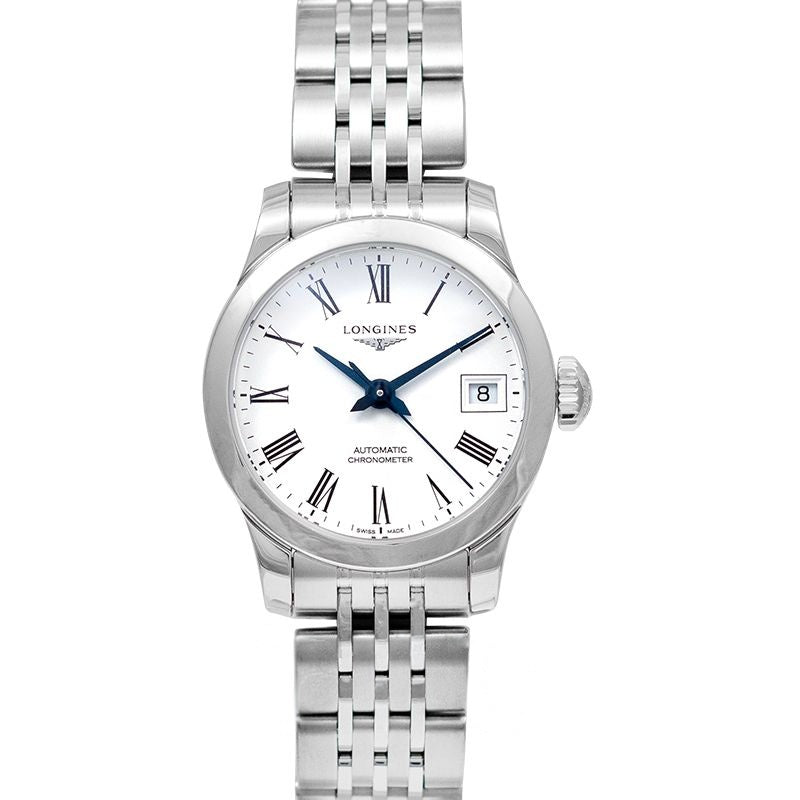 Record 26mm White Dial in Stainless Steel L23204116