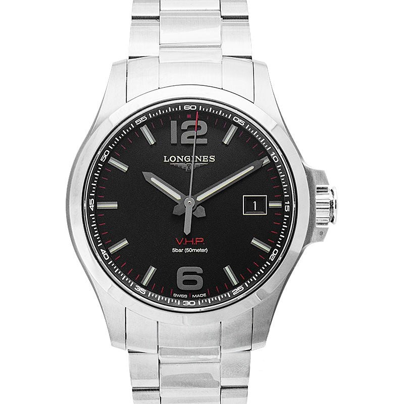 Longines Conquest 43 mm Anthracite Dial in Stainless Steel L37264566