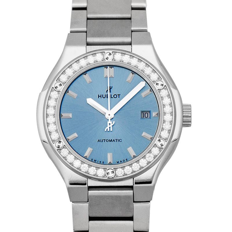 Classic Fusion 33 mm Blue dial Dial in Titanium 585.NX.891L.NX.1204