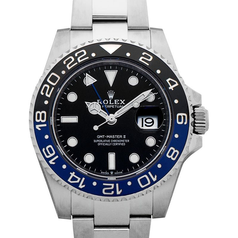 GMT Master II 40 mm Black Dial in Stainless Steel 126710BLNR-0003