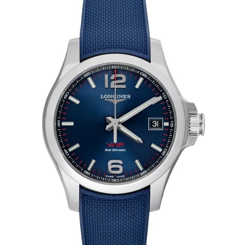Longines Conquest 41 mm Blue Dial in Stainless Steel L37164969