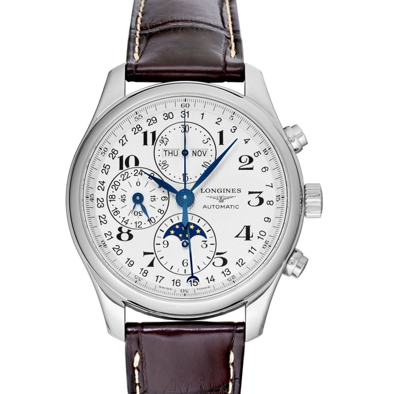 Montre Longines Master Collection 42 mm, cadran argenté, acier inoxydable L27734783