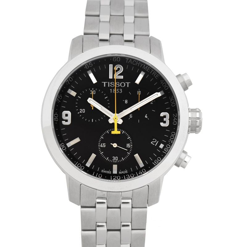 T-Sport 42 mm Black Dial in Stainless Steel T055.417.11.057.00