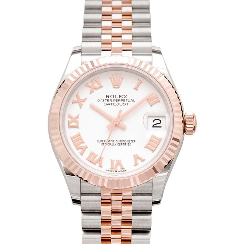 Datejust 31 mm White Dial in Stainless Steel, Everose Gold 278271-0002