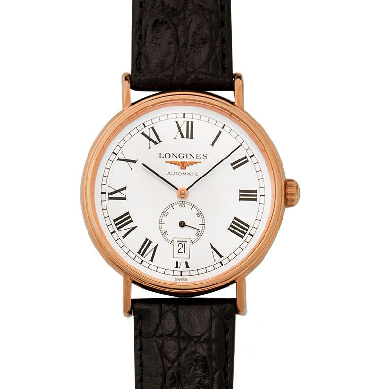 Montre Pr?sence 40 mm avec cadran blanc en PVD L49051112