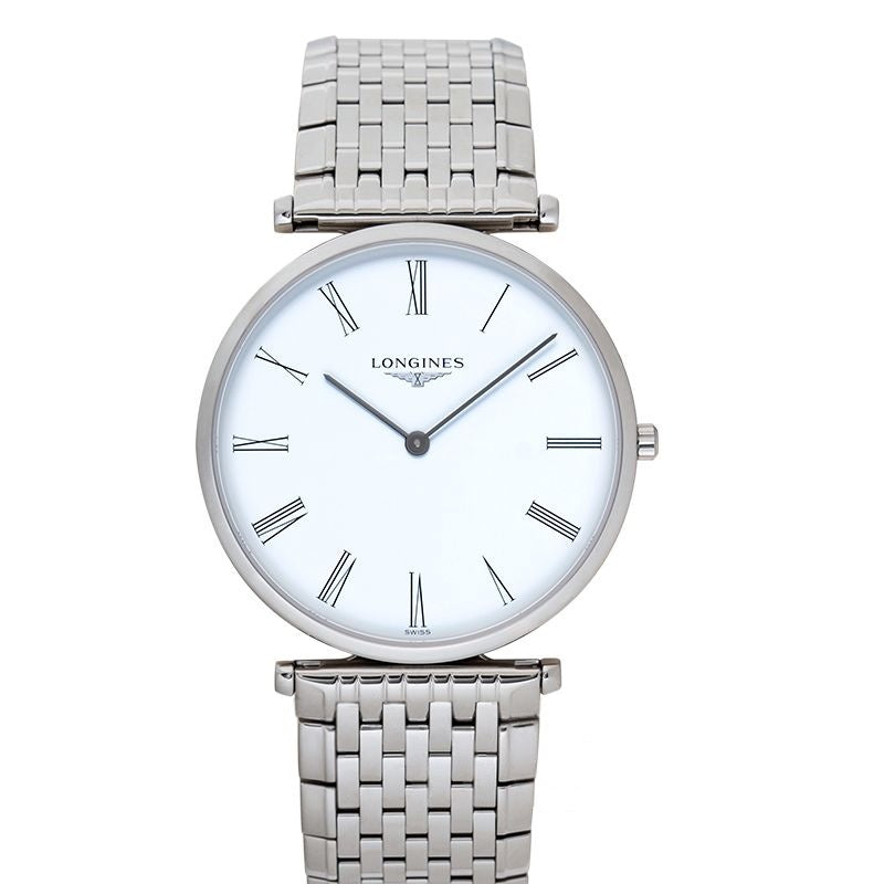 La Grande Classique 36 mm Cadran Blanc en Acier Inoxydable L47554116