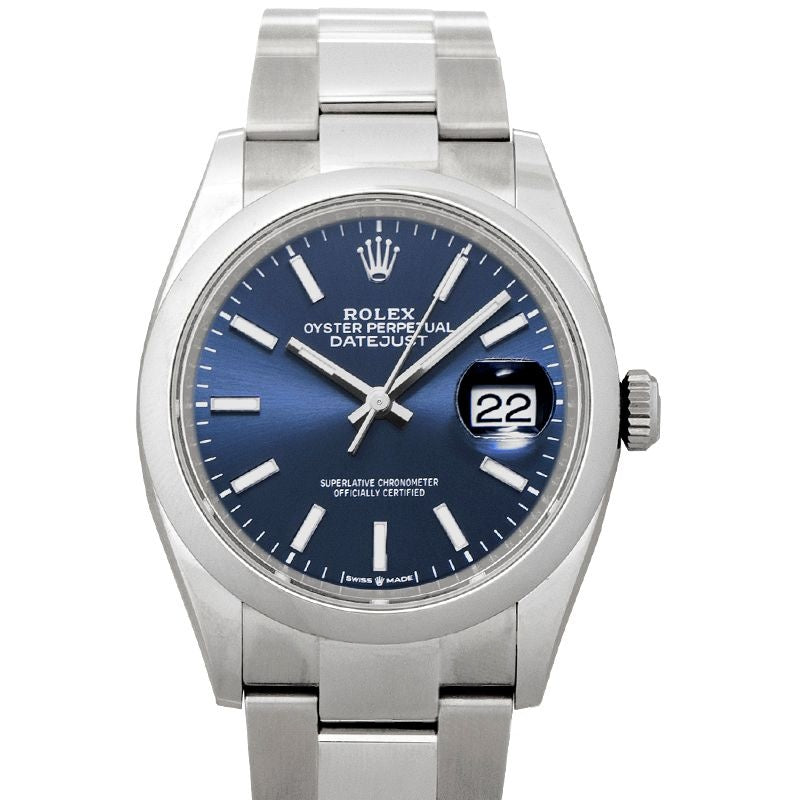 Datejust 36 mm Blue Dial in Stainless Steel 126200-0006