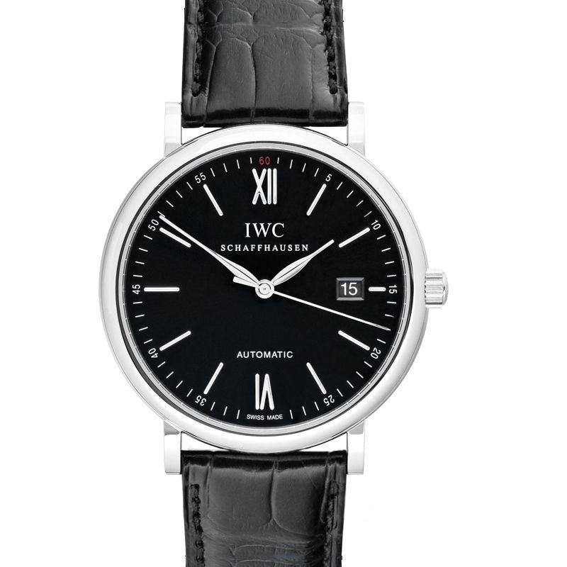 Portofino 40 mm Black Dial in Stainless Steel IW3565-02
