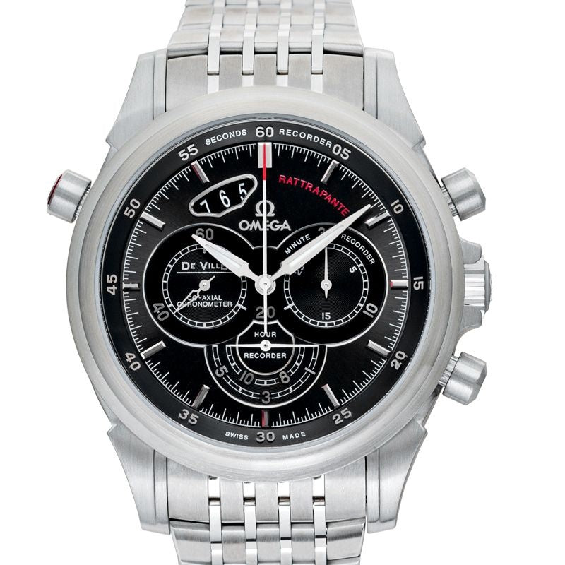 Montre De Ville 44 mm en acier inoxydable avec cadran noir 422.10.44.51.06.001
