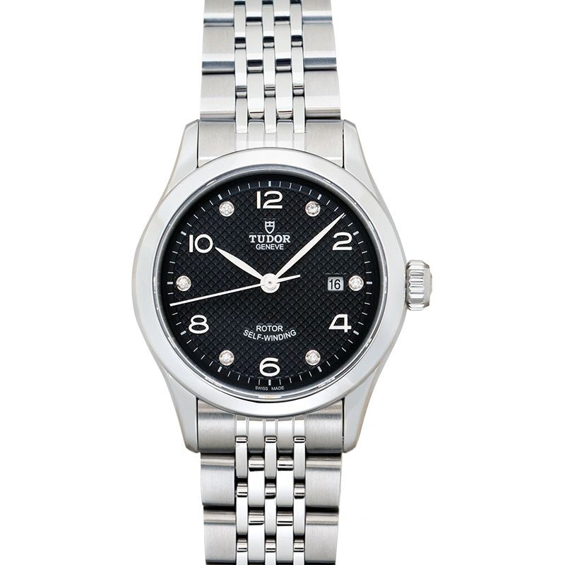 Tudor 1926 28 mm Black Dial in Stainless Steel 91350-0004