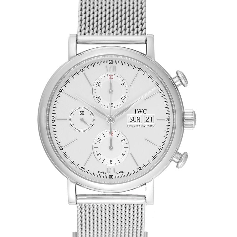 Portofino 42.00 mm Silver Dial in Stainless Steel IW3910-09