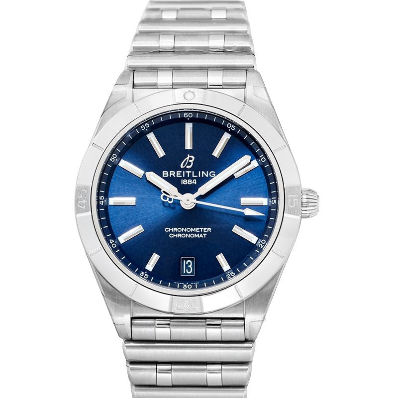Chronomat 36 mm Blue Dial in Stainless Steel A10380101C1A1