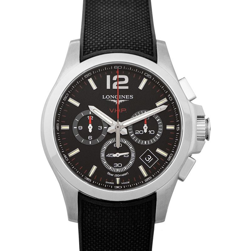 Longines Conquest 42 mm Black Dial in Stainless Steel L37174569