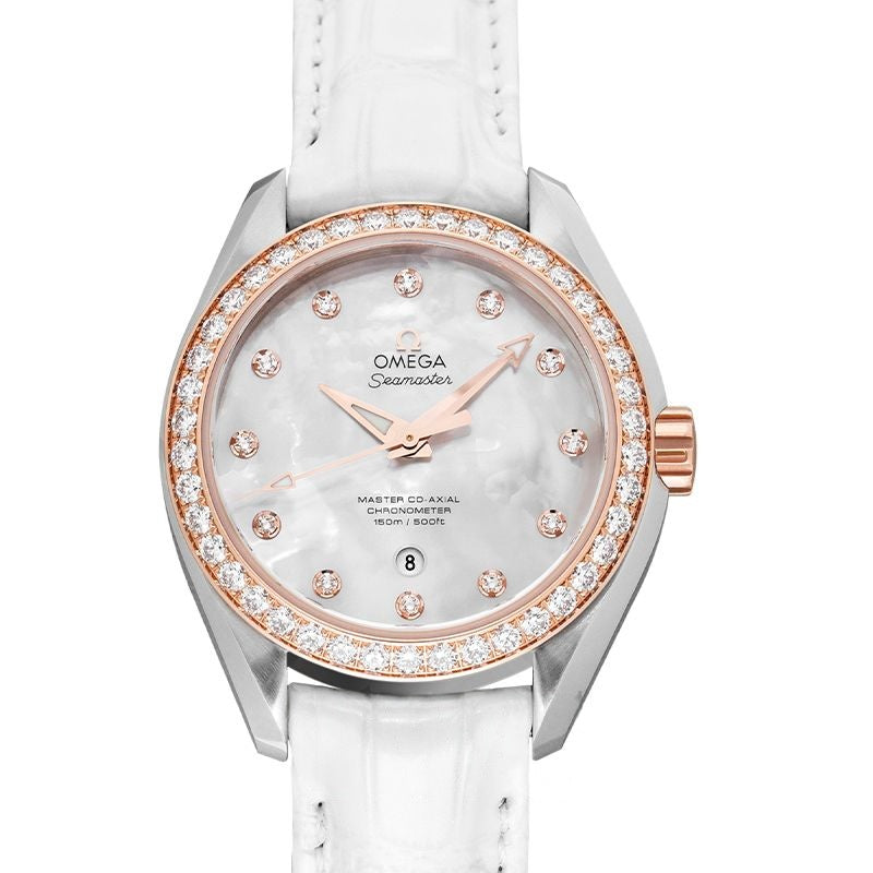 Seamaster 34 mm Mother of pearl Dial in Stainless Steel 231.28.34.20.55.003