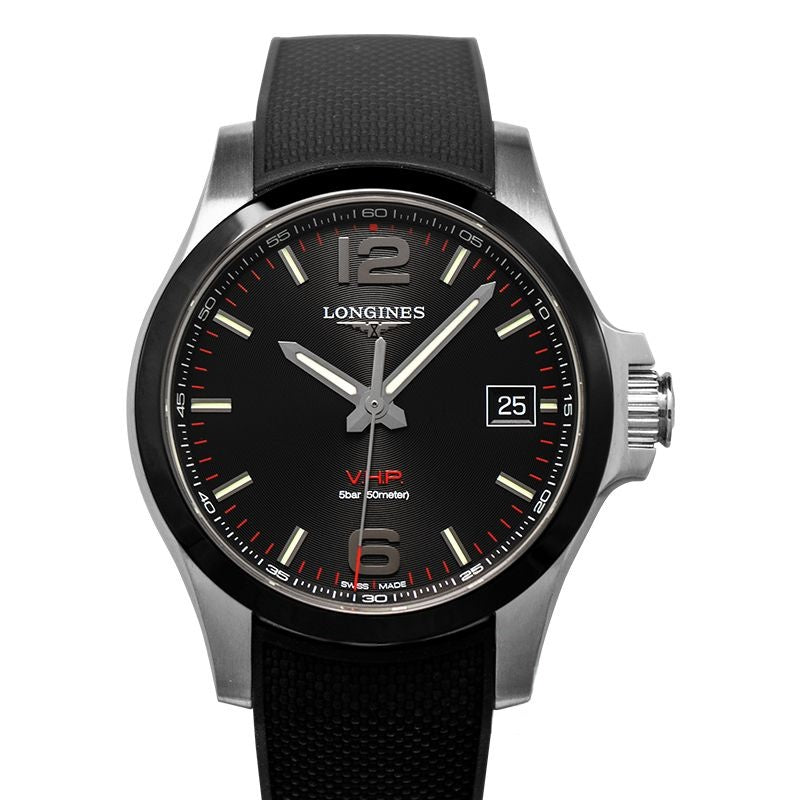 Longines Conquest 41mm Black Dial in Stainless Steel L37194569