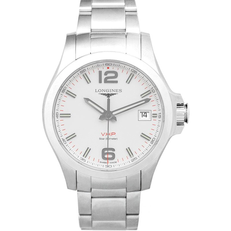 Longines Conquest 41 mm Silver Dial in Stainless Steel L37164766