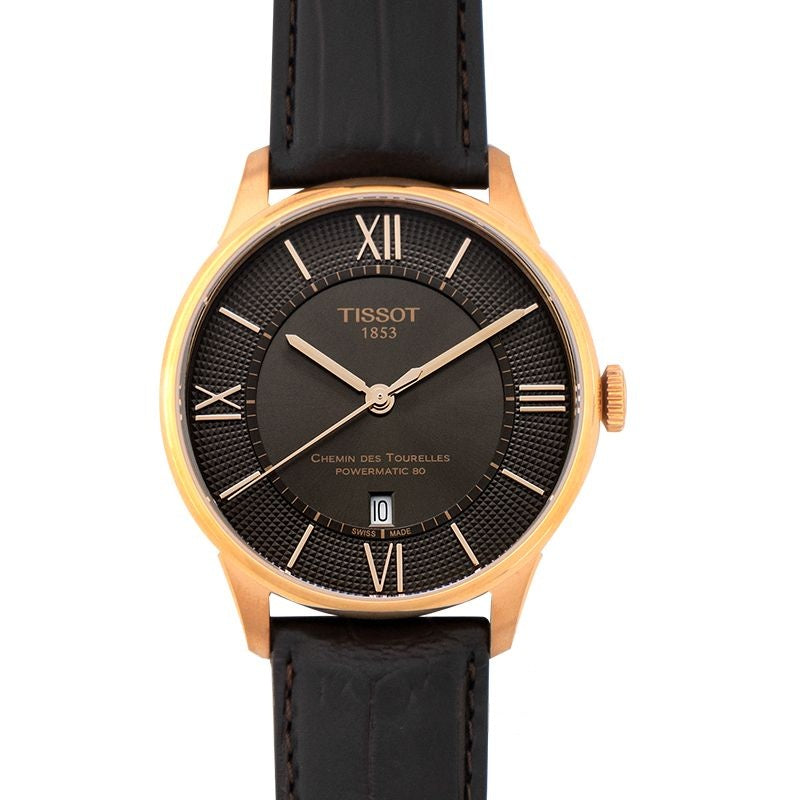 T-Classic 42 mm Brown Dial in Stainless Steel T099.407.36.448.00