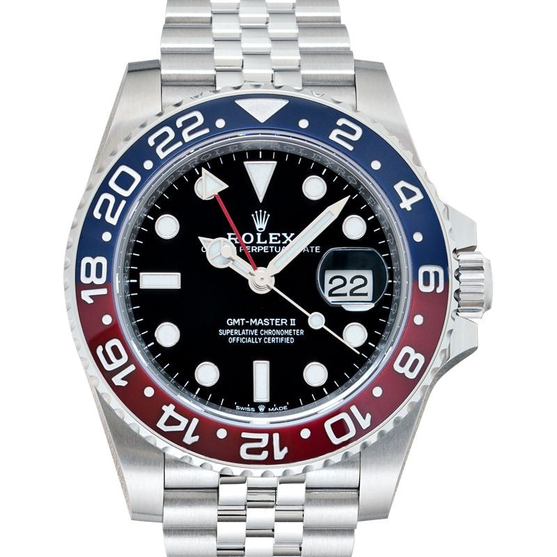 GMT Master II 40 mm Black Dial in Stainless Steel 126710blro