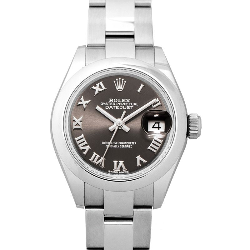 Datejust 28 mm Grey Dial in Stainless Steel 279160-0012