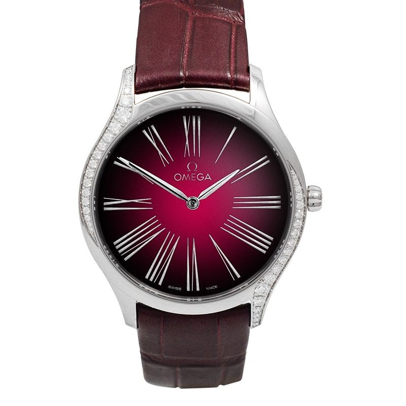De Ville 36mm Red Dial in Stainless Steel 428.18.36.60.11.001