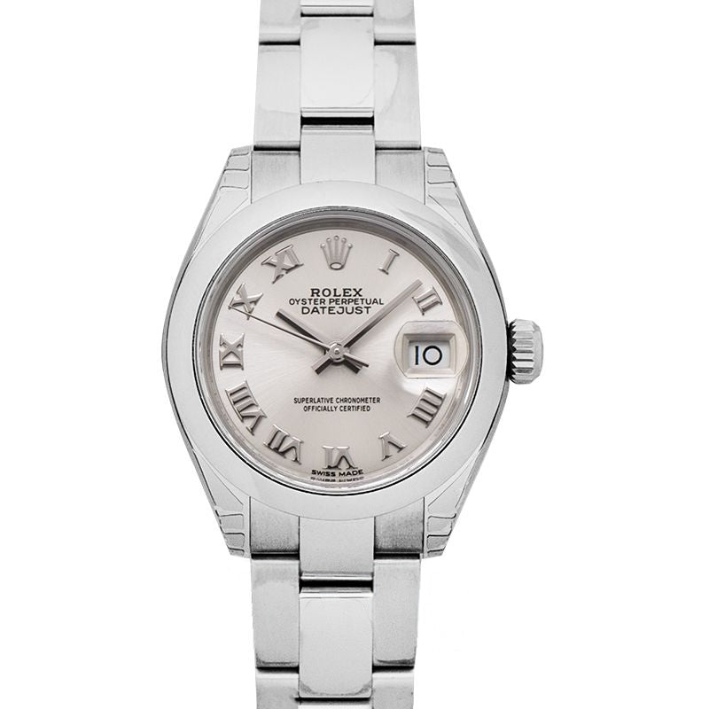 Datejust 28 mm Silver Dial in Stainless Steel 279160-0008