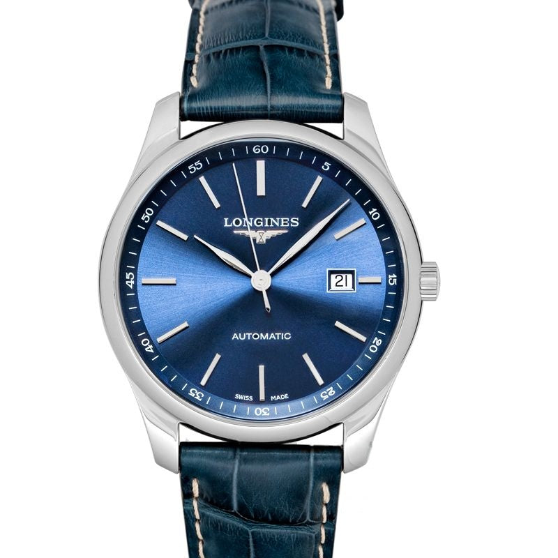 The Longines Master Collection 42 mm Blue Dial in Stainless Steel L28934920