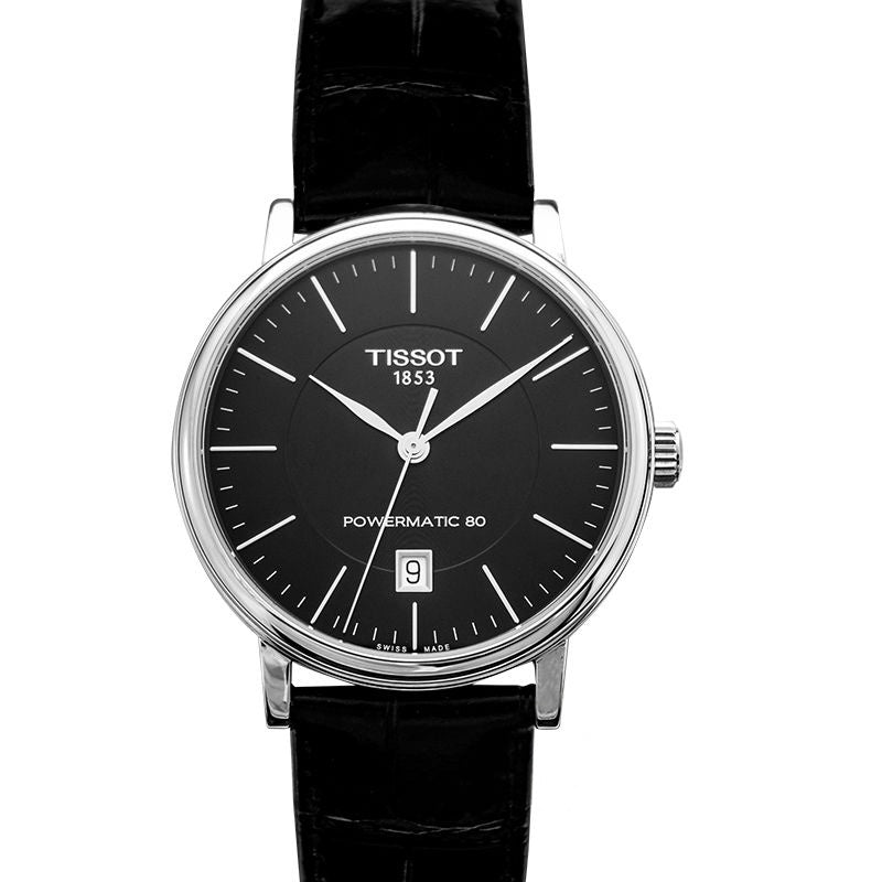 T-Classic 40 mm Black Dial in Stainless Steel T122.407.16.051.00
