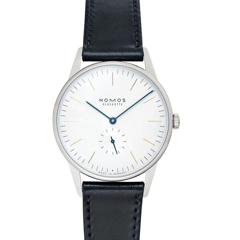 Orion 38.0mm White Silver-plated Dial in stainless steel, tripartite stainless steel back 387