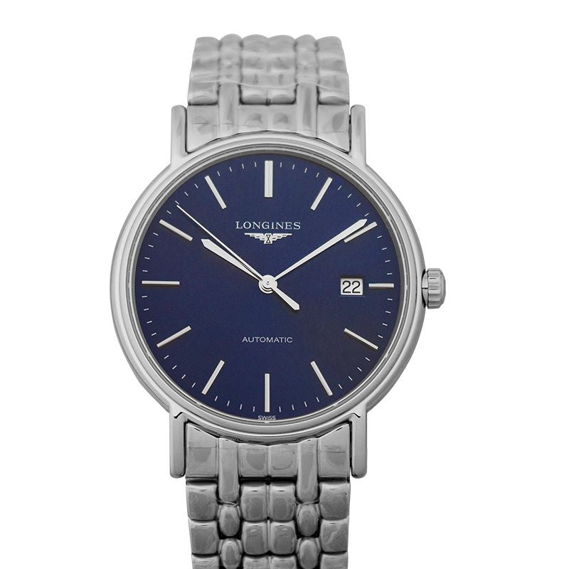 Pr?sence 38.5mm Blue Dial in Stainless Steel L49214926